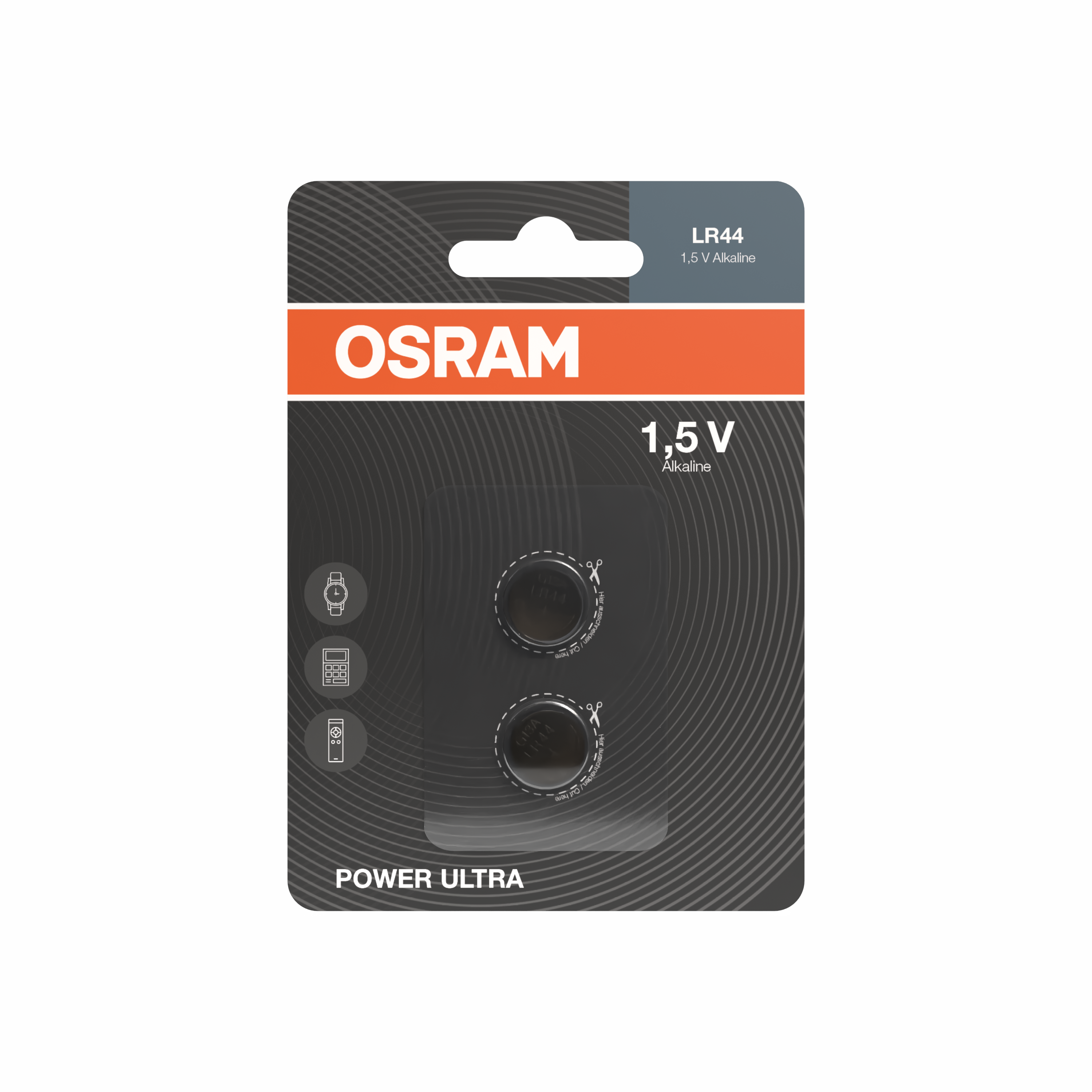 OSRAM Knopfzelle Alkaline LR44 110mAh POWER ULTRA
