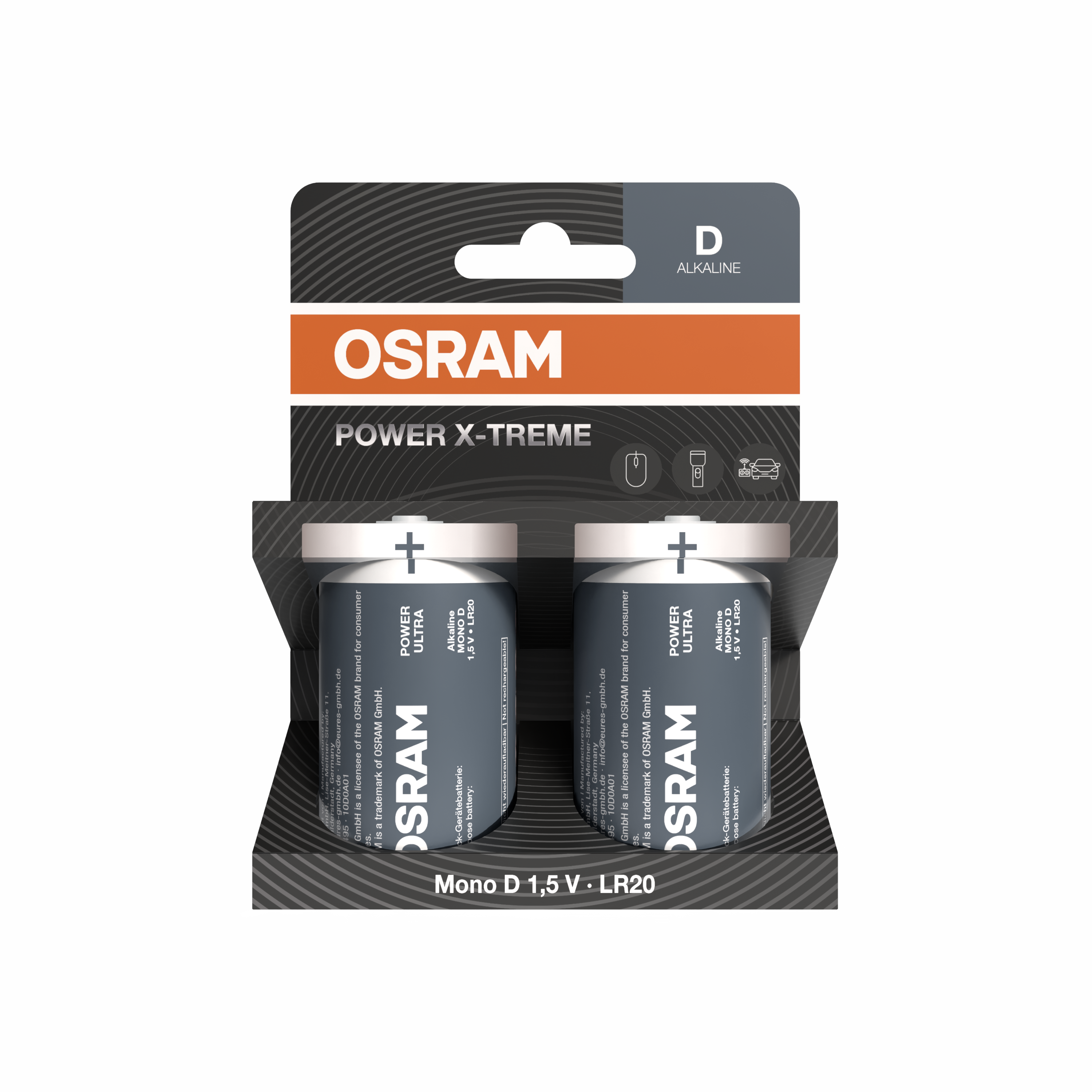 OSRAM Batterie Alkaline D LR20 POWER X-TREME