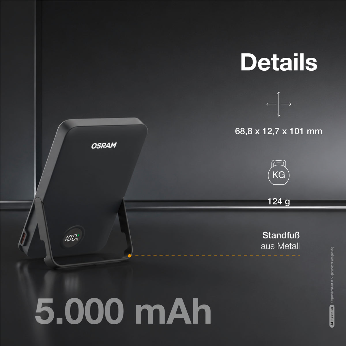 OSRAM Powerbank MagneticPower 50, 5.000 mAh