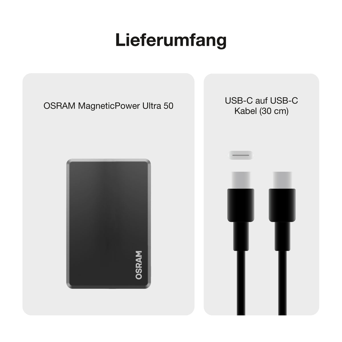 OSRAM Powerbank MagneticPowerUltra 50, 5.000 mAh
