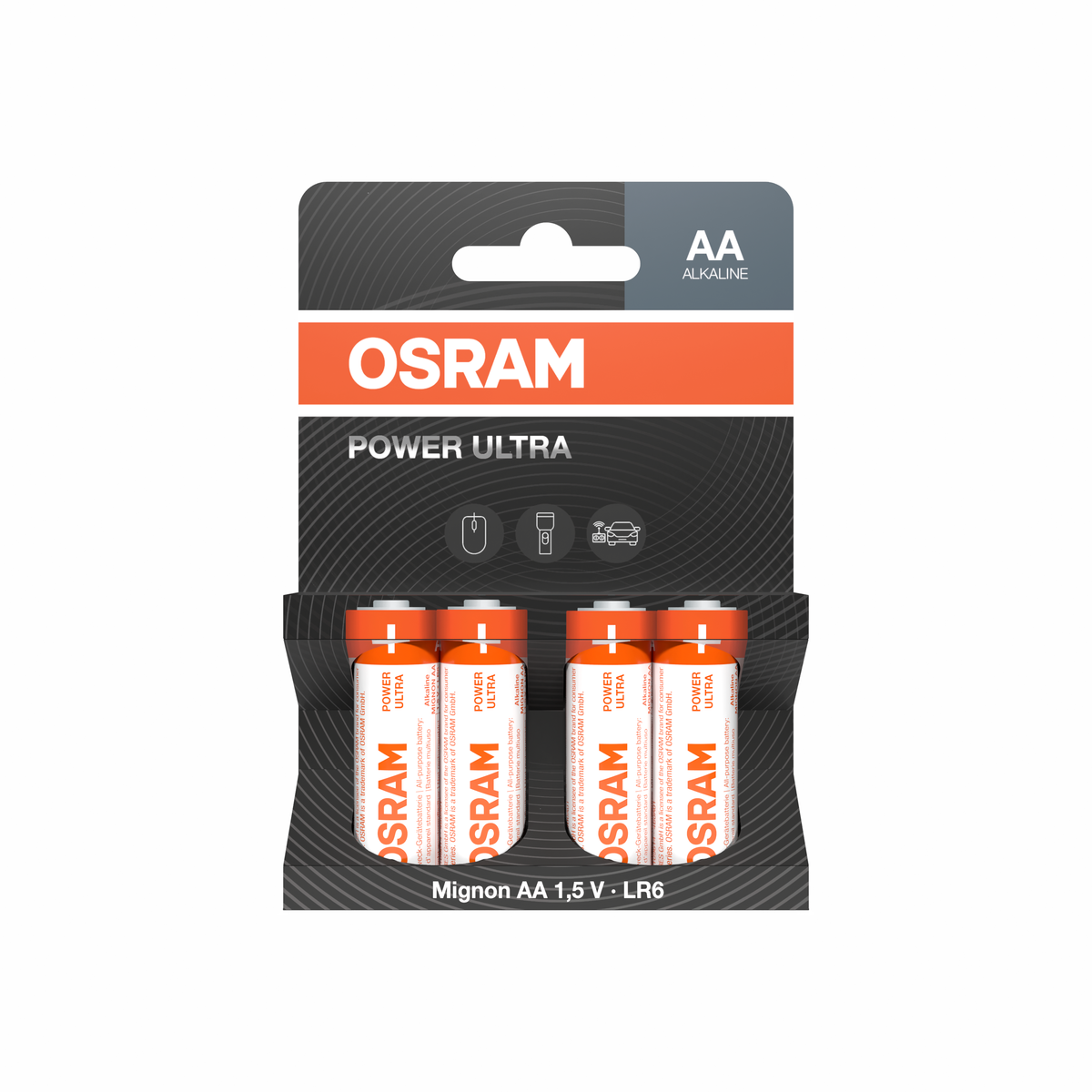OSRAM Batterie Alkaline AA LR6 POWER ULTRA