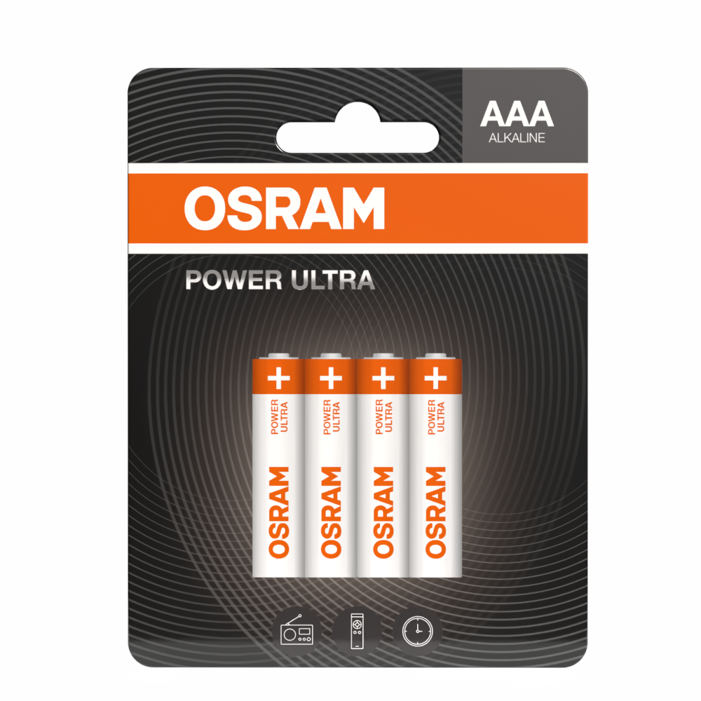 OSRAM Batterie Alkaline AAA LR03 POWER ULTRA