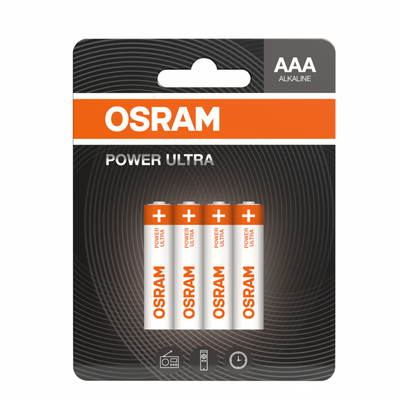 OSRAM Batterie Alkaline AAA LR03 POWER ULTRA