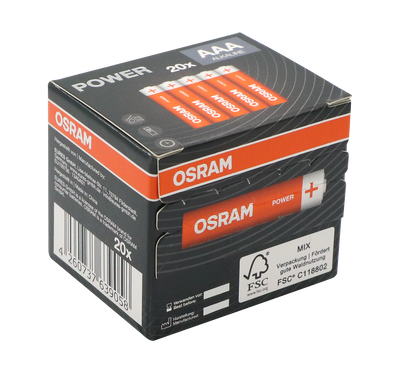 OSRAM Batterie Alkaline AAA LR03 POWER