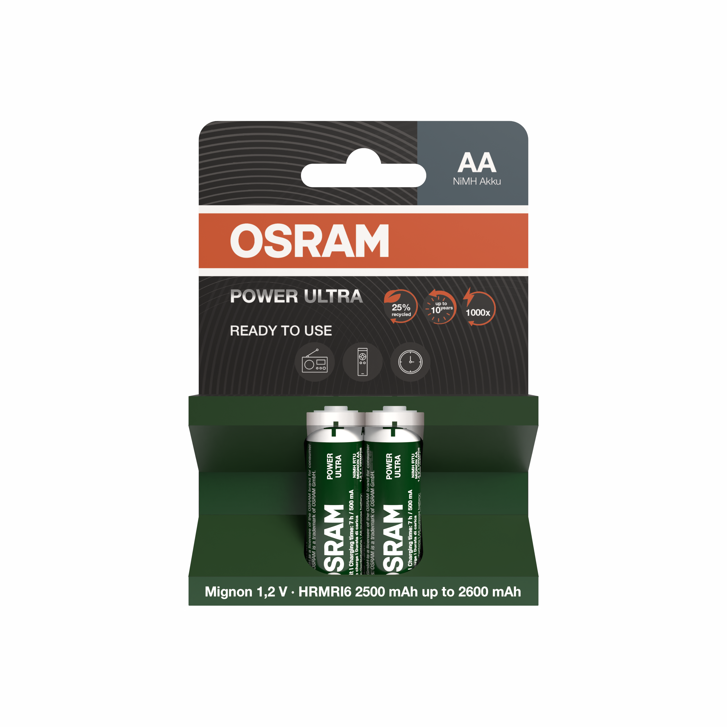 OSRAM NiMH Akku RTU AA HRMRI6 POWER ULTRA