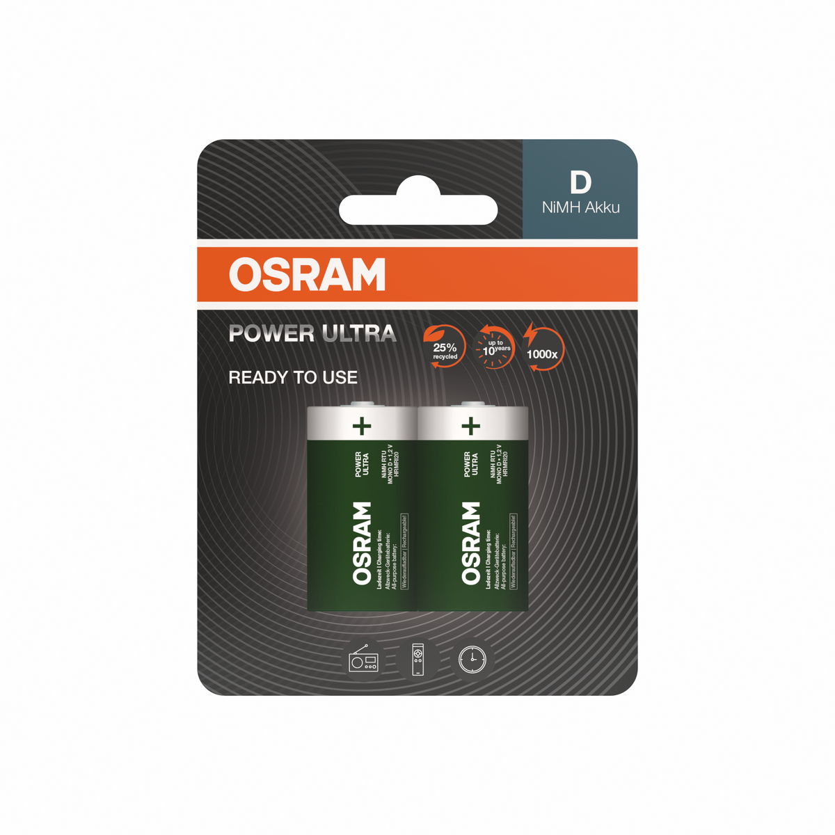 OSRAM NiMH Akku RTU D HRMRI20 POWER ULTRA