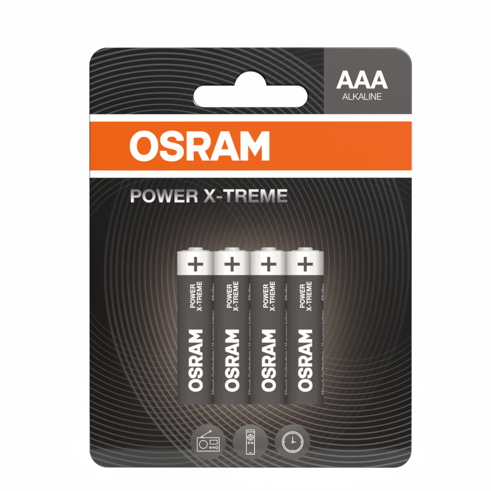 OSRAM Batterie Alkaline AAA LR03 POWER X-TREME
