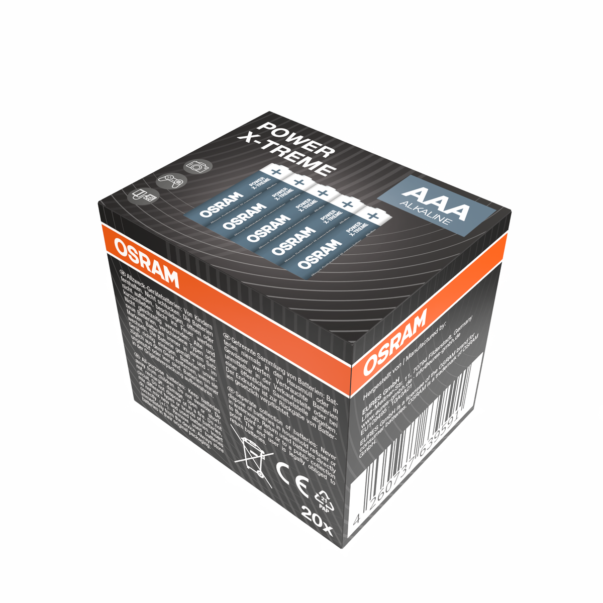 OSRAM Batterie Alkaline AAA LR03 POWER X-TREME