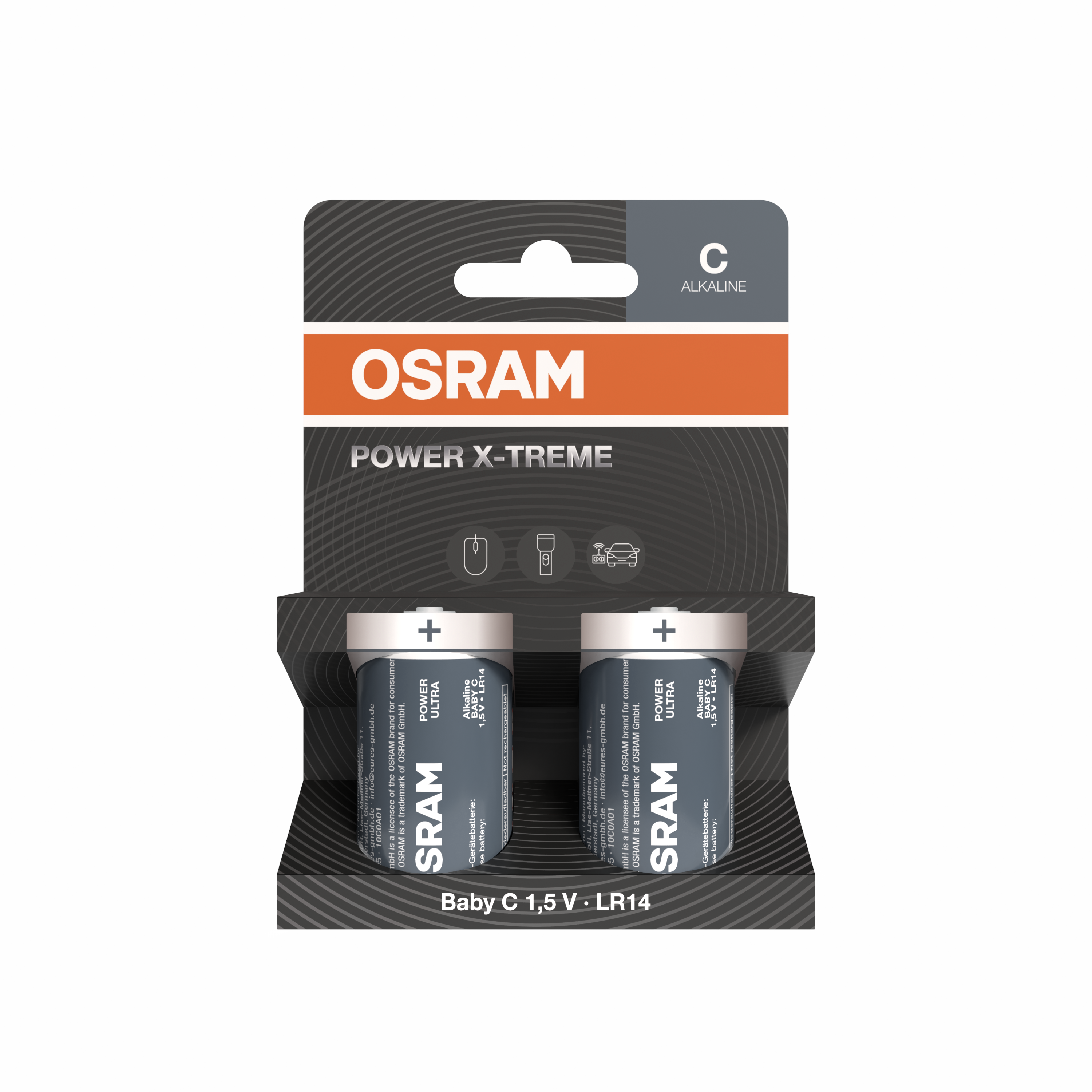 OSRAM Batterie Alkaline C LR14 POWER X-TREME