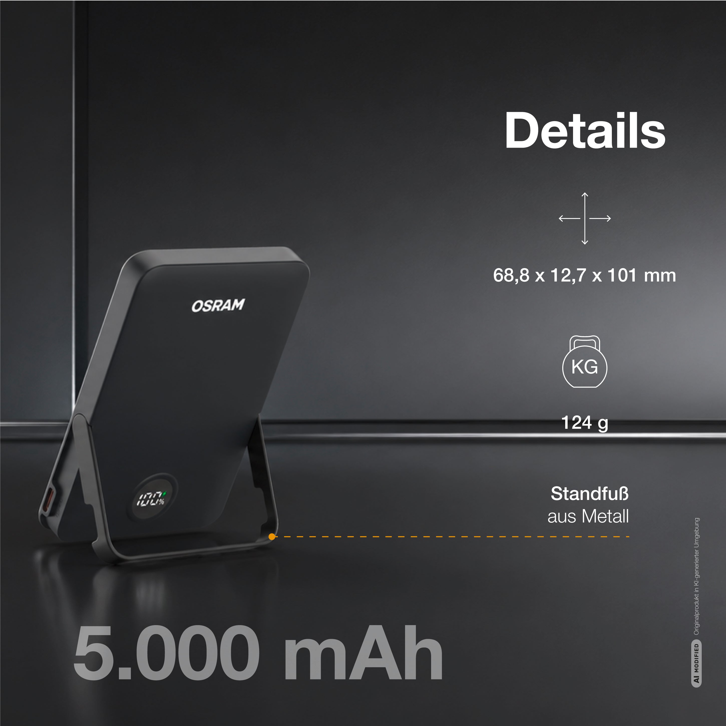 OSRAM Powerbank MagneticPower 50, 5.000 mAh