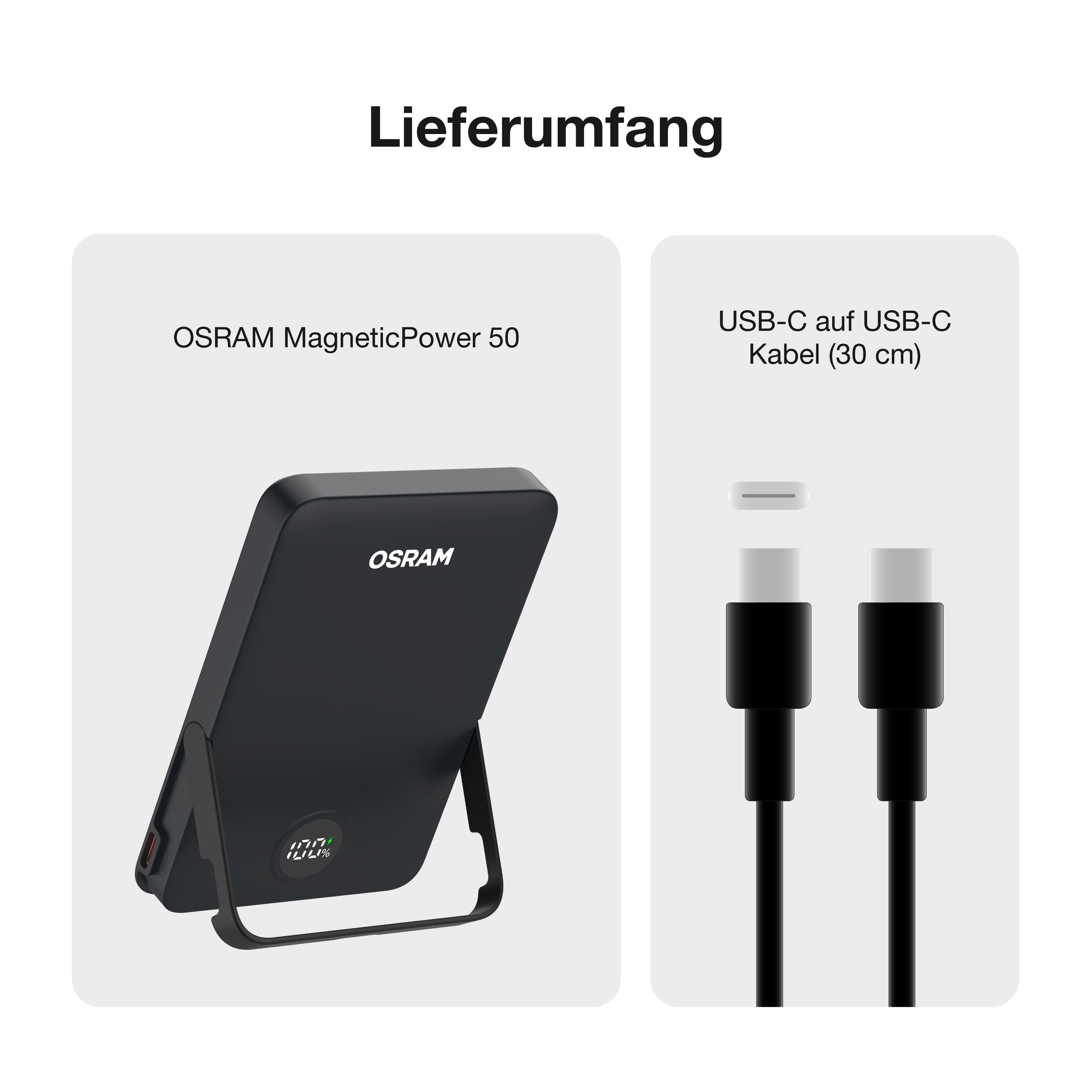 OSRAM Powerbank MagneticPower 50, 5.000 mAh