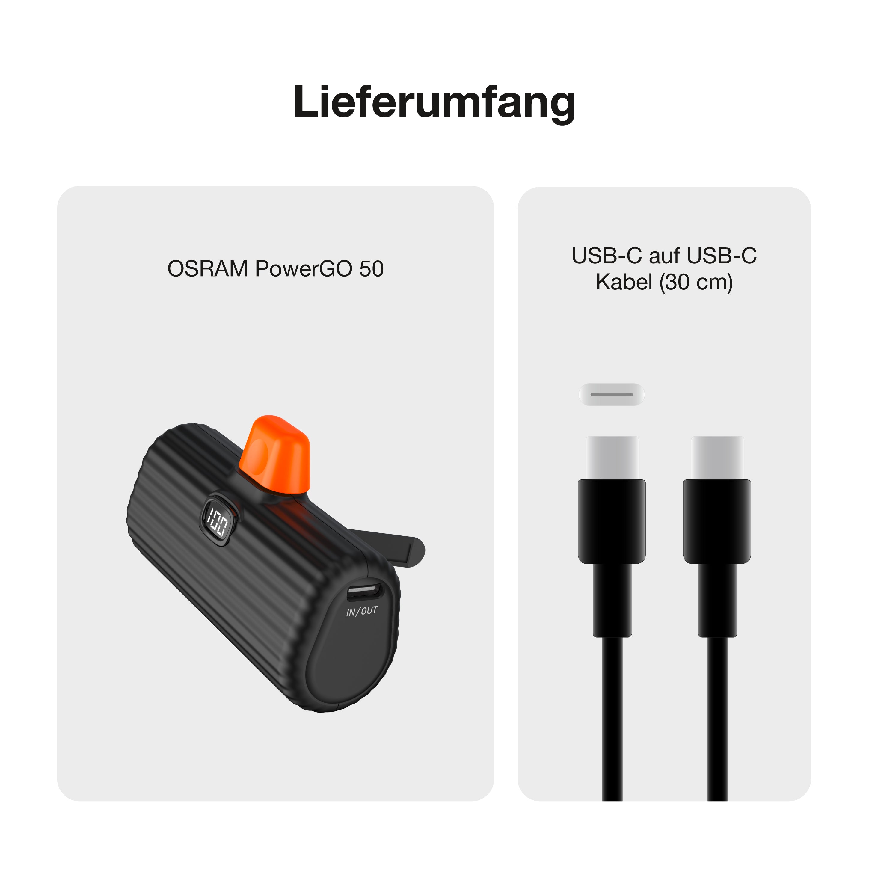 OSRAM Powerbank PowerGO 50, 5.000 mAh