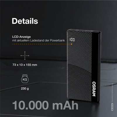 OSRAM Powerbank PowerBoost 101, 10.000 mAh