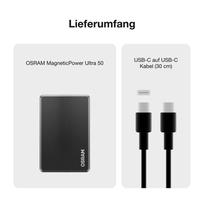 OSRAM Powerbank MagneticPowerUltra 50, 5.000 mAh