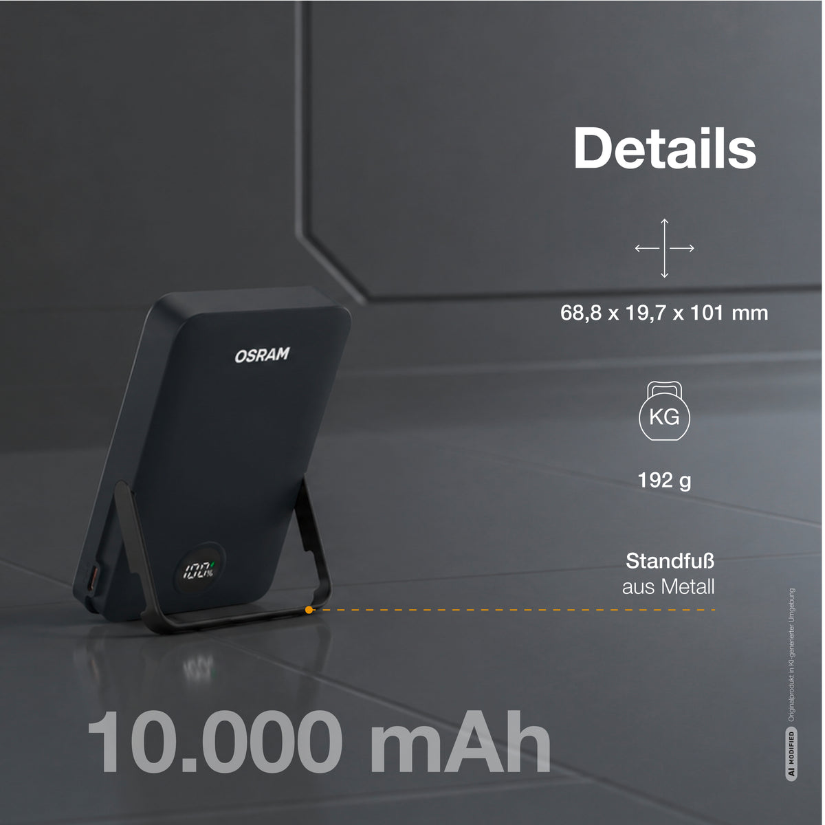 OSRAM Powerbank MagneticPower 100, 10.000 mAh