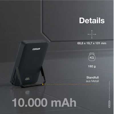 OSRAM Powerbank MagneticPower 100, 10.000 mAh