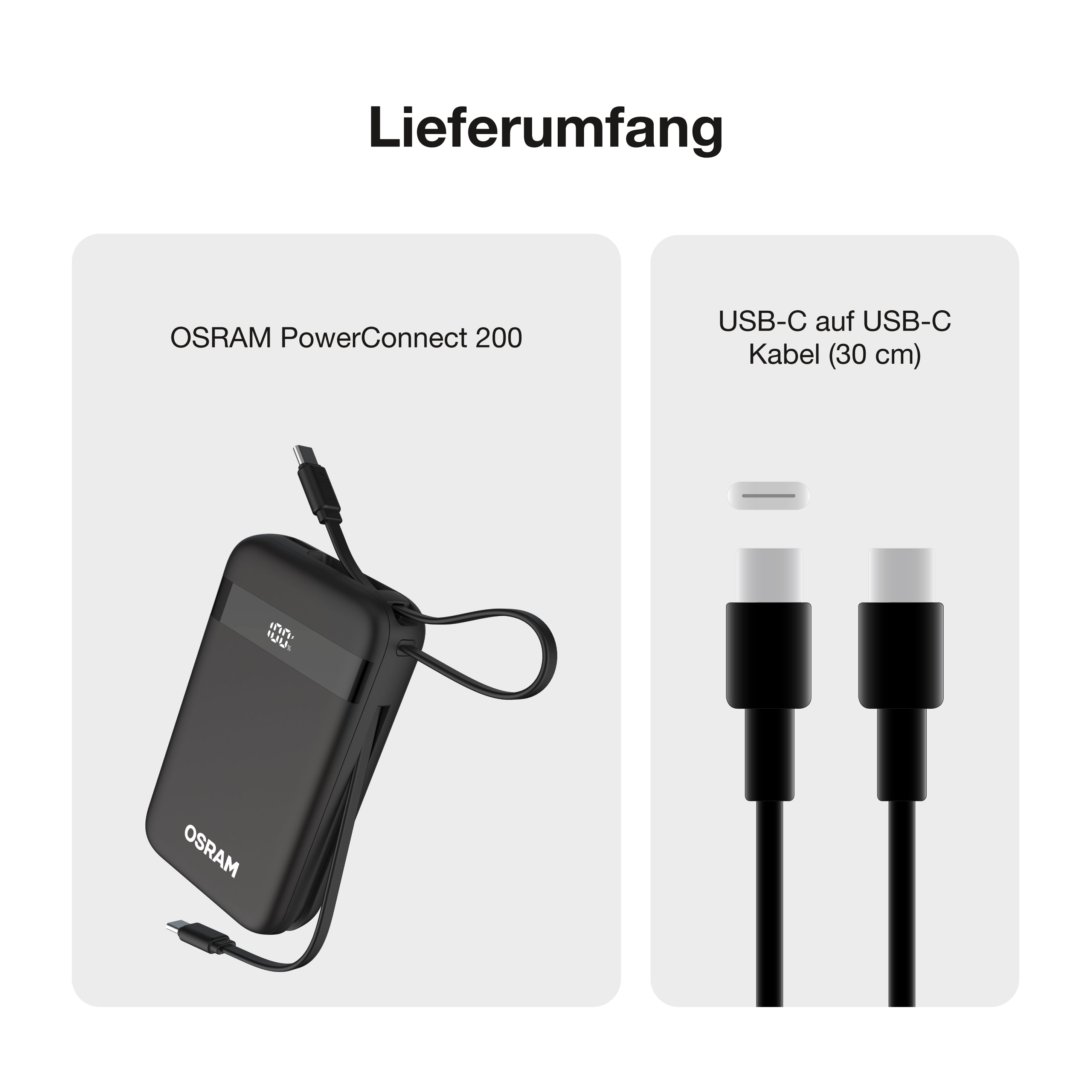OSRAM Powerbank PowerConnect 200, 20.000 mAh