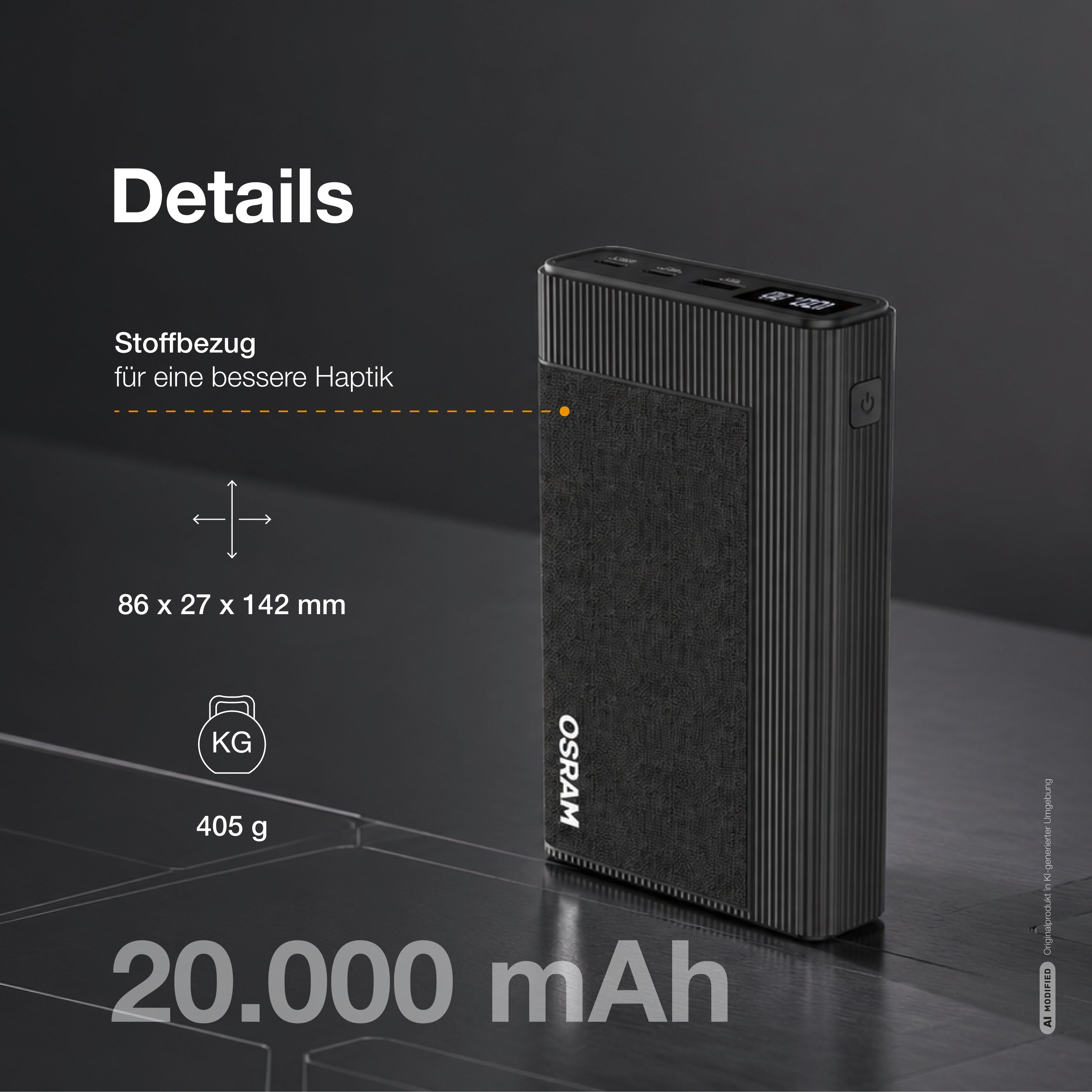 OSRAM Powerbank PowerUltra 200, 20.000 mAh