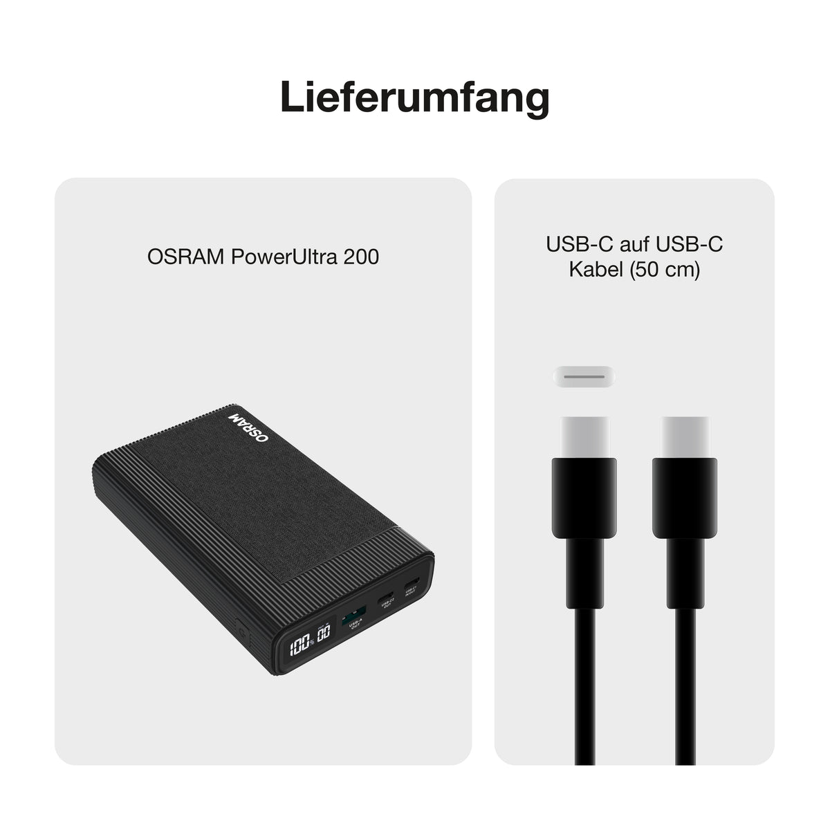 OSRAM Powerbank PowerUltra 200, 20.000 mAh