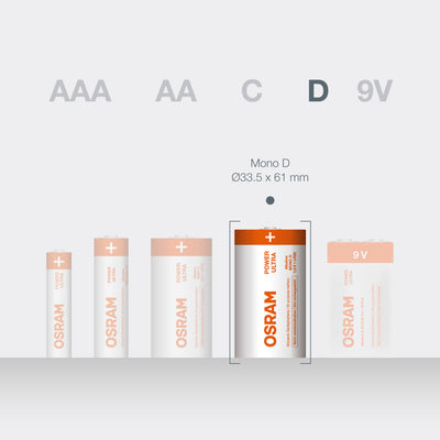 OSRAM Batterie Alkaline D LR20 POWER ULTRA
