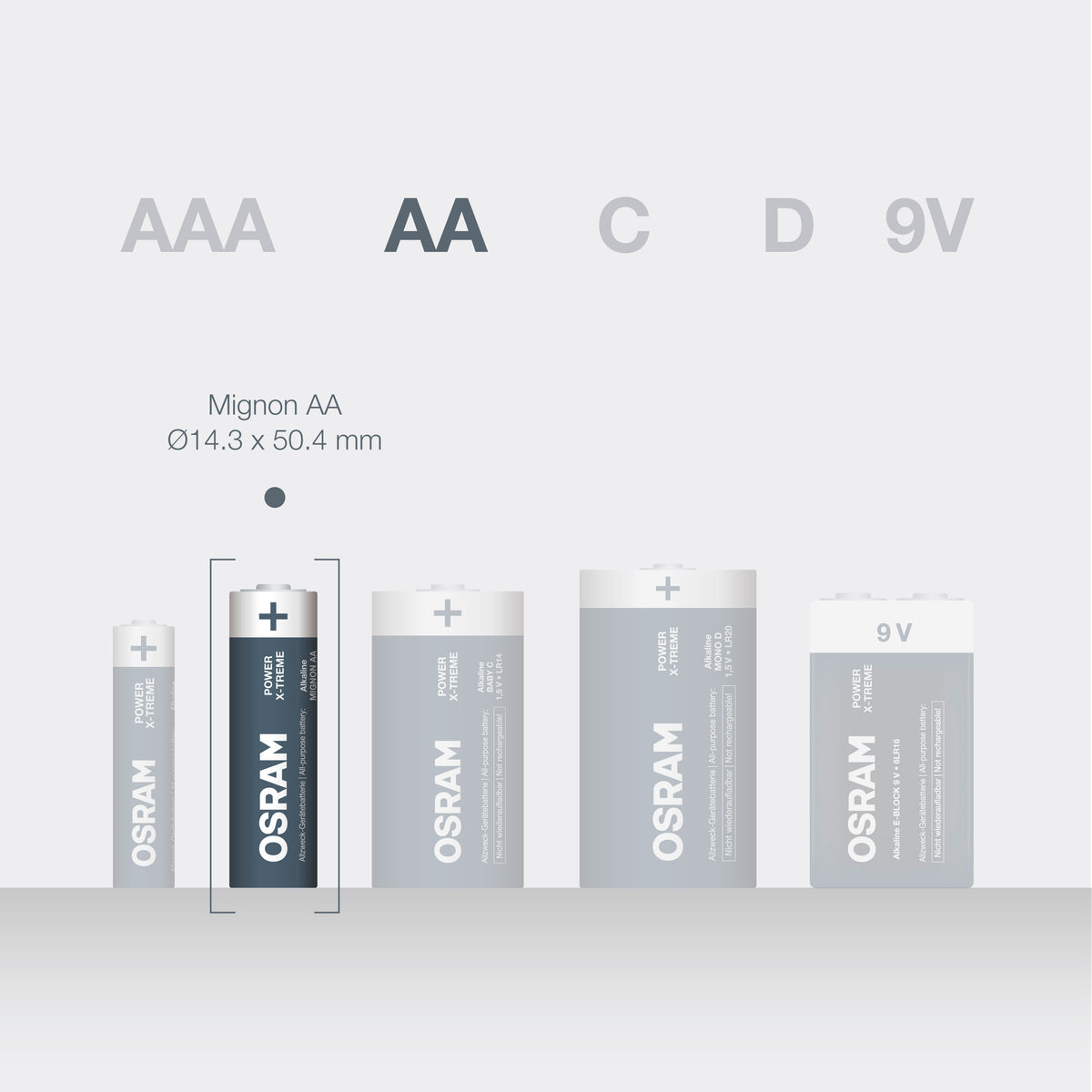 OSRAM Batterie Alkaline AA LR6 POWER X-TREME