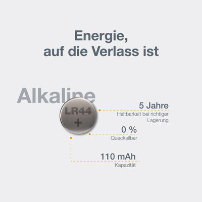 OSRAM Knopfzelle Alkaline LR44 110mAh POWER ULTRA