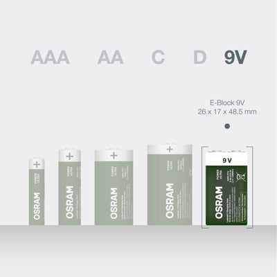 OSRAM NiMH Akku RTU E-Block 9V 6HRMRI61 POWER ULTRA